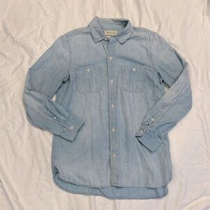 Madewell Classic Ex-Boyfriend women’s chambray shirt small